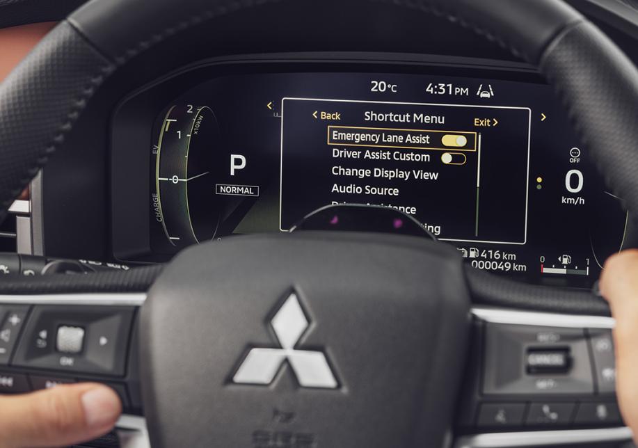 Mitsubishi Outlander PHEV interieur